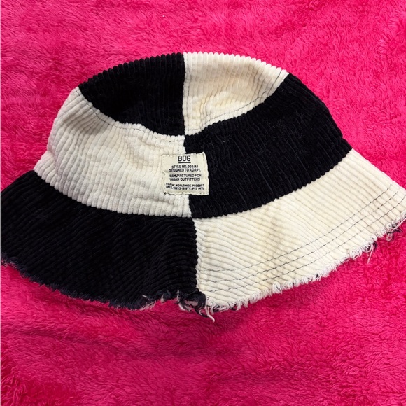 Urban Outfitters Accessories - Black and White Corduroy Bucket Hat